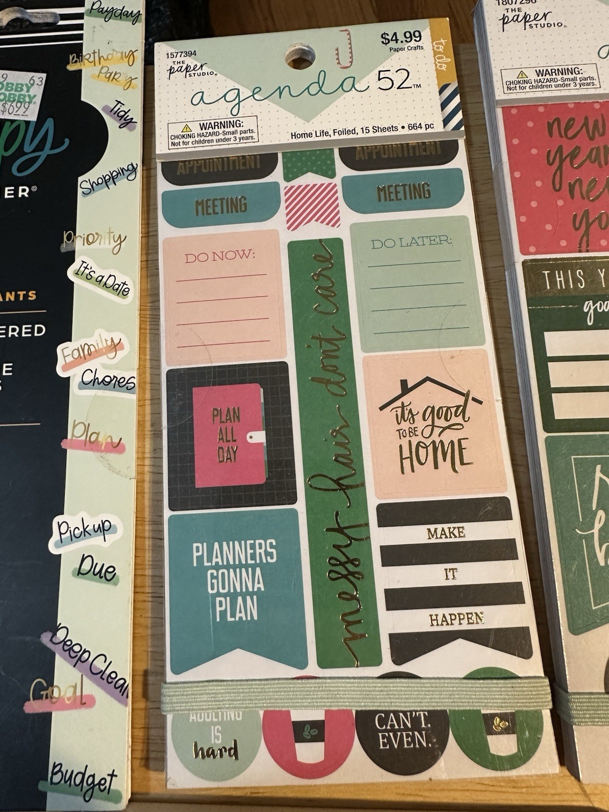 Happy Planner All The Essentials Sticker 100 Pages & 5 Small Sticker Sheet Books