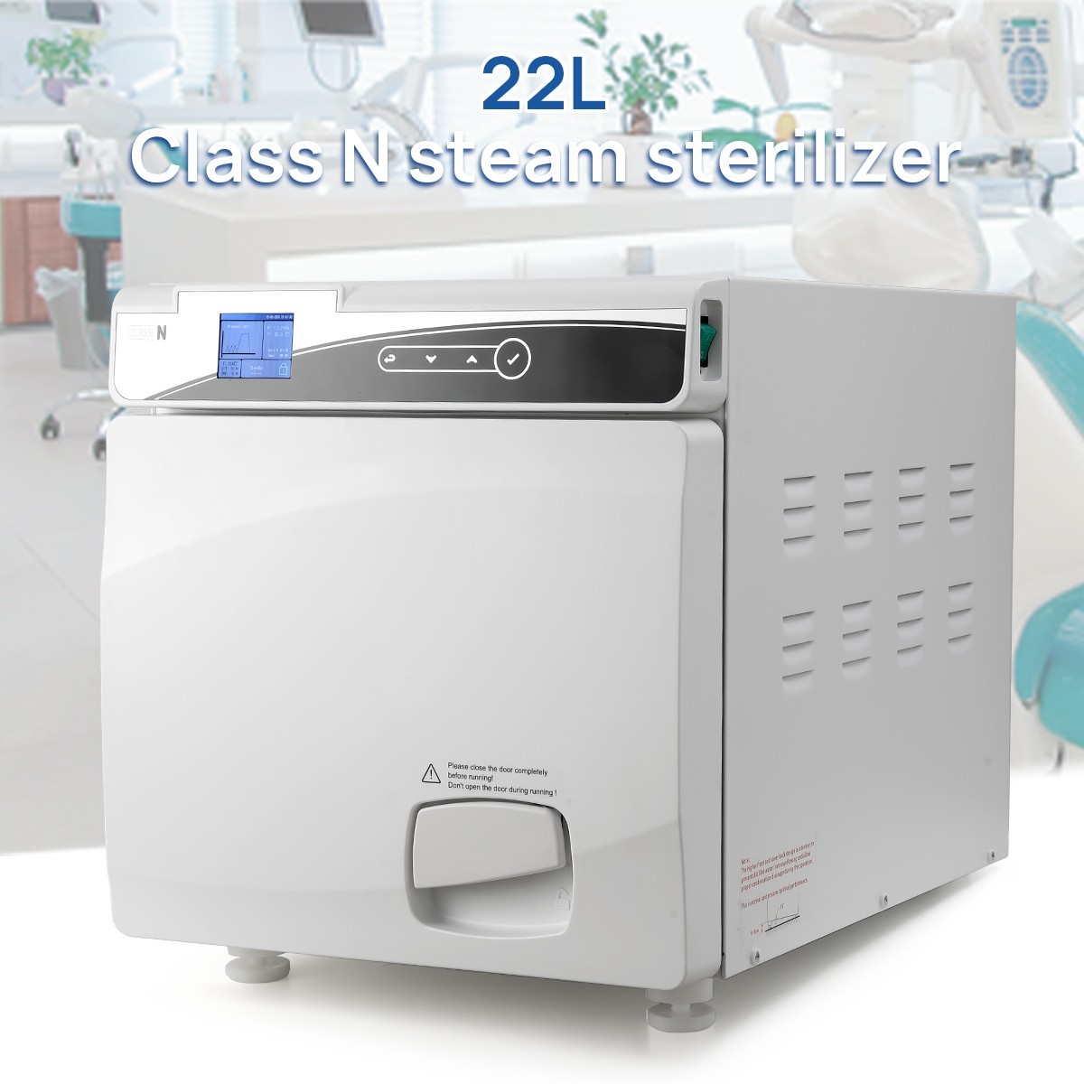 22L Class N Dental Autoclave Vacuum Steam Sterilizer with Drying Function