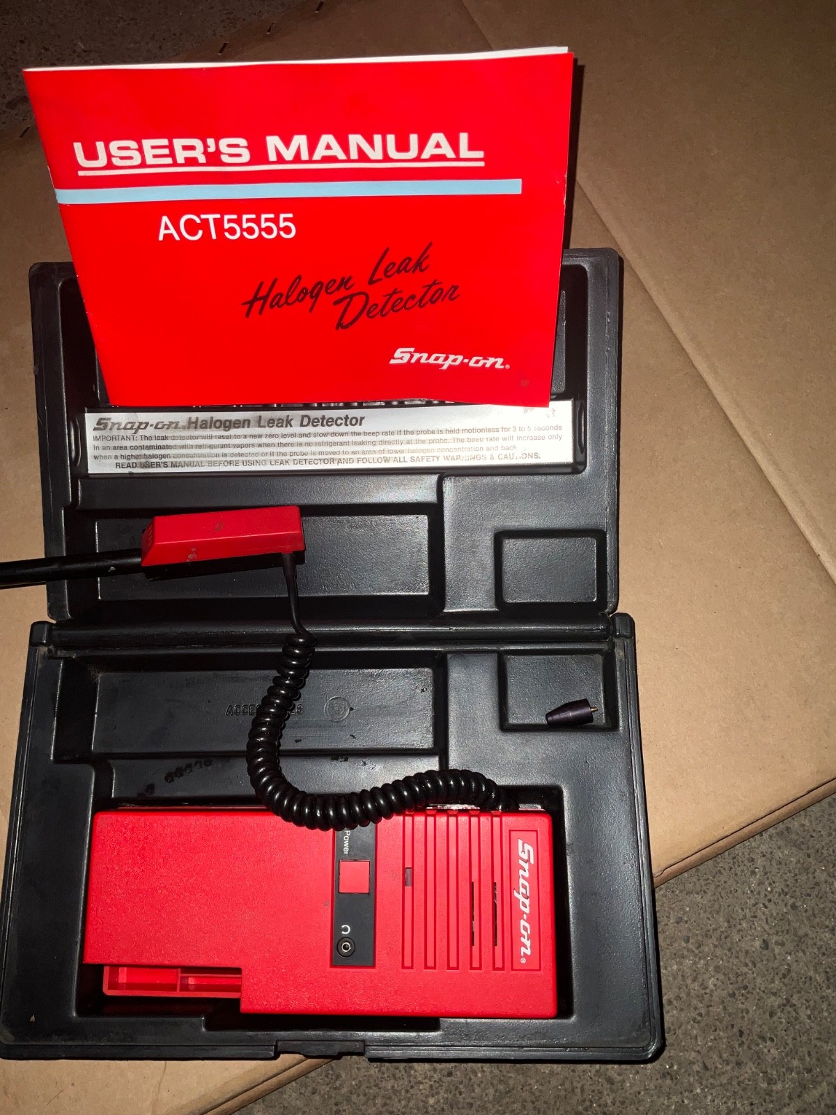 Snap-On ACT5555 Halogen Leak Detector Kit