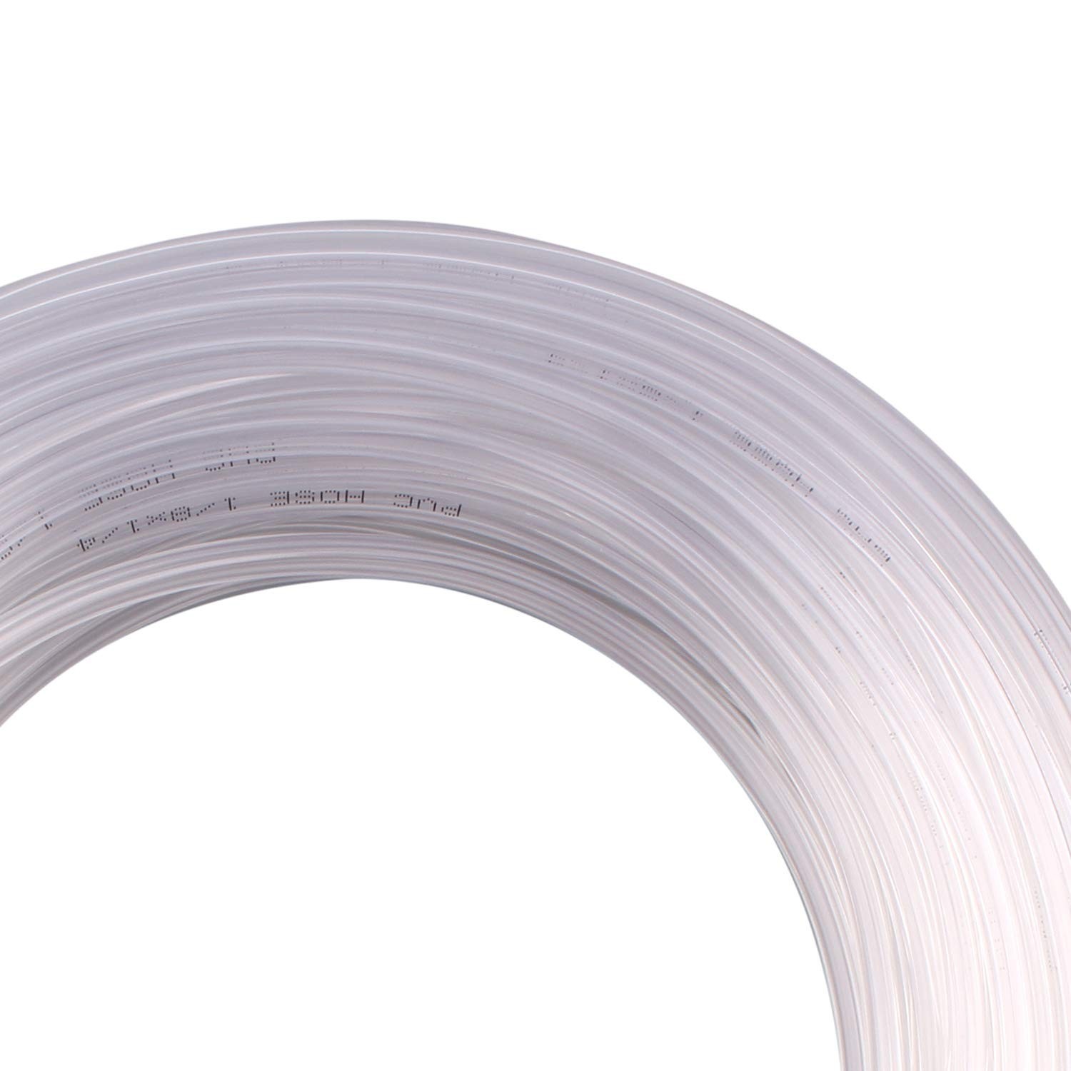 Durable 1/8″ ID x 1/4″ OD PVC Tubing – 100 Feet Clear Vinyl Hose for Safe Use