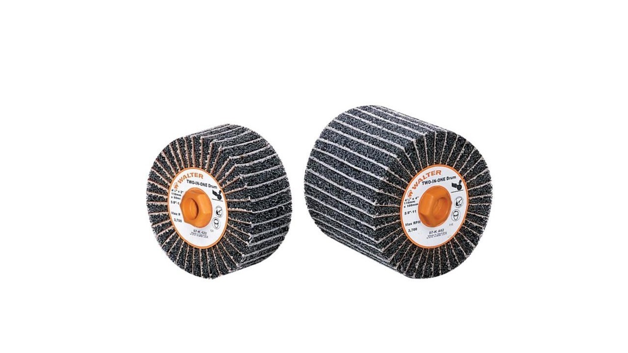 Walter 07-K442 Two-in-One Linear Finishing Abrasive Drum, 3800 RPM, FREE SHIP