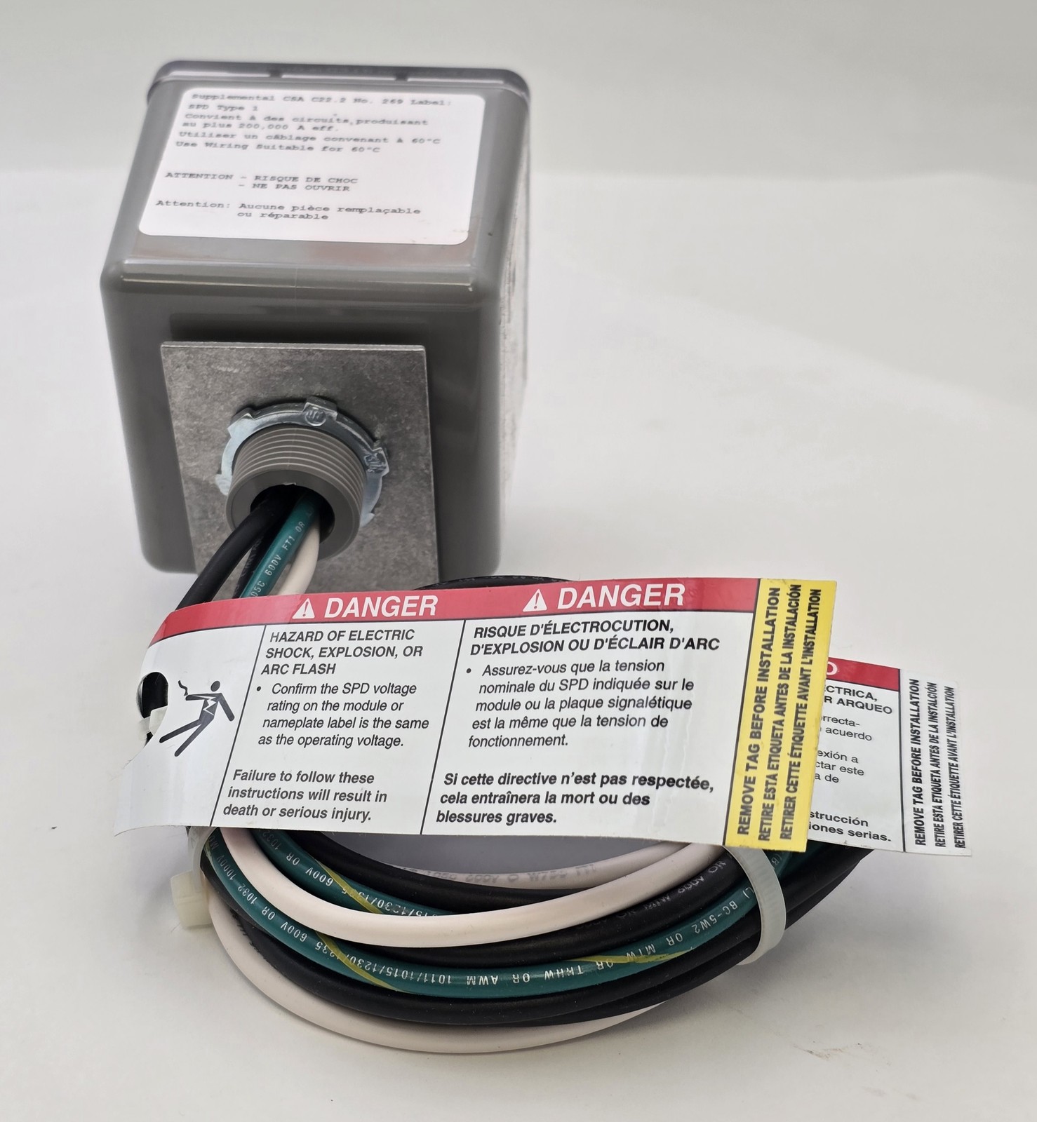 Asco 420277SP05NWSJ10 Compact Surge Suppressor 400 Series 480/277V 140F Air Temp