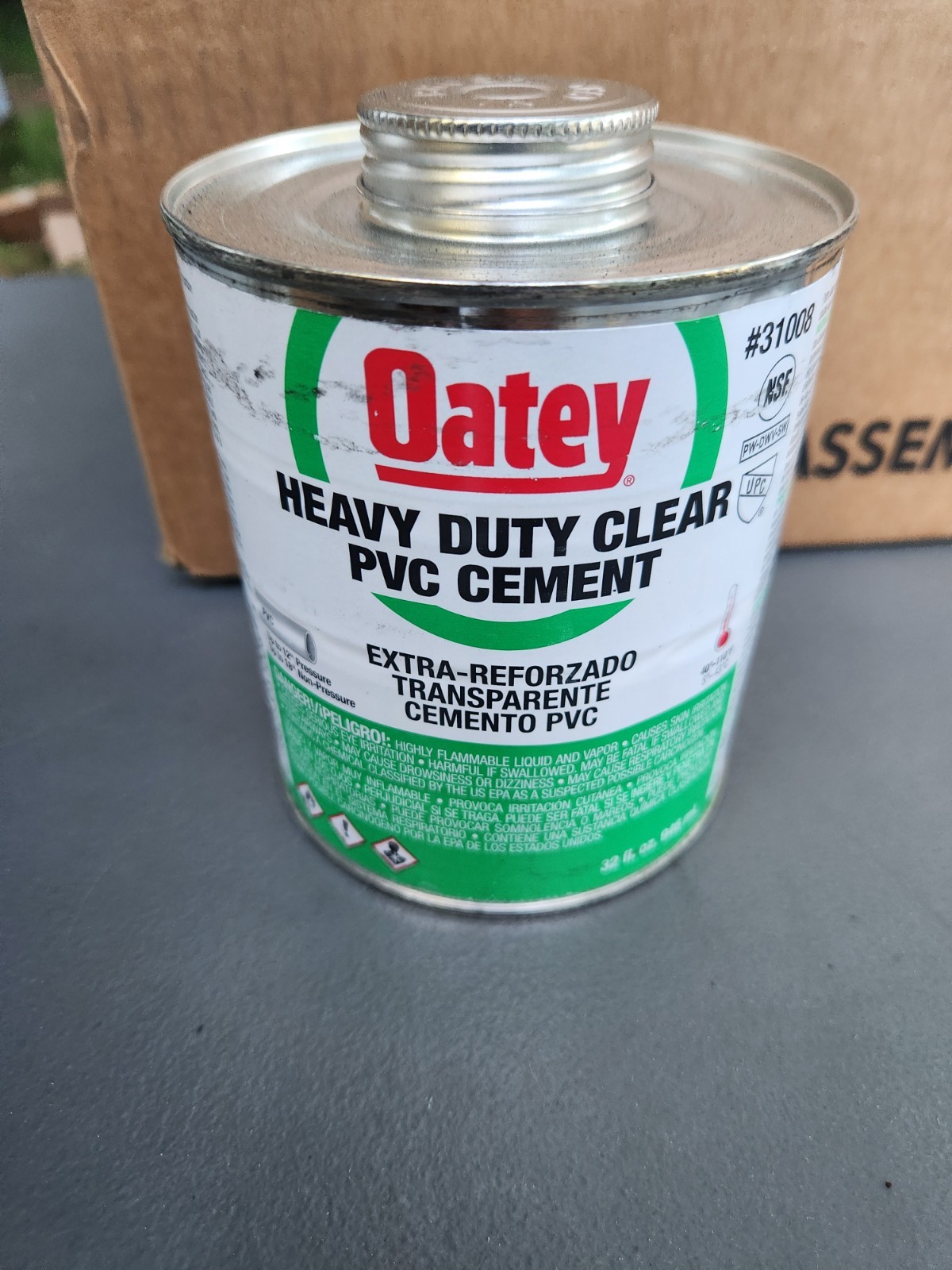 (12 Pack) Oatey 31008 Heavy Duty 32 oz, Clear, Pvc Cement