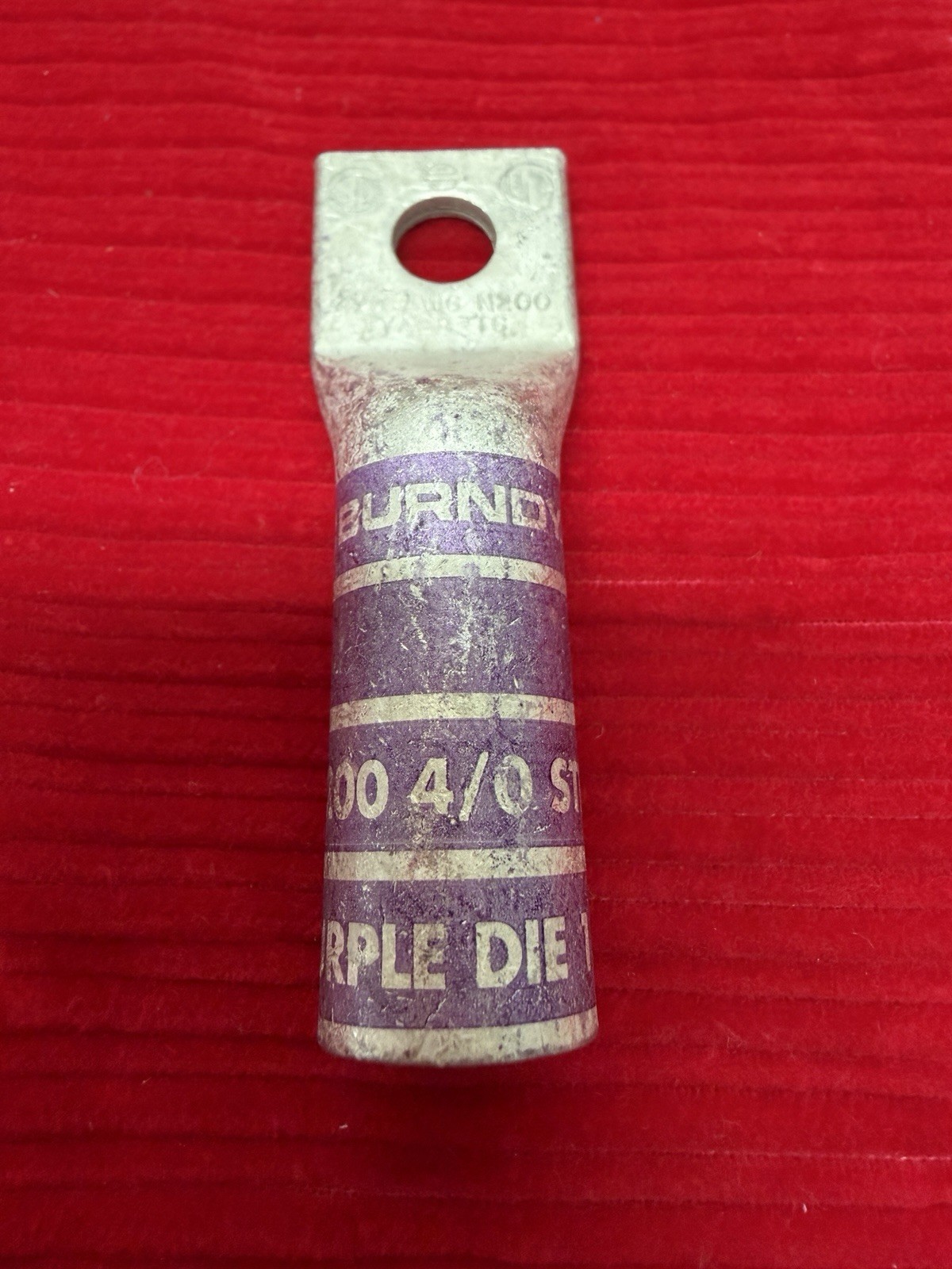 BURNDY YA28-TC 4/0, N200 1 HOLE 3/8″ Long Barrel, Purple Die 15