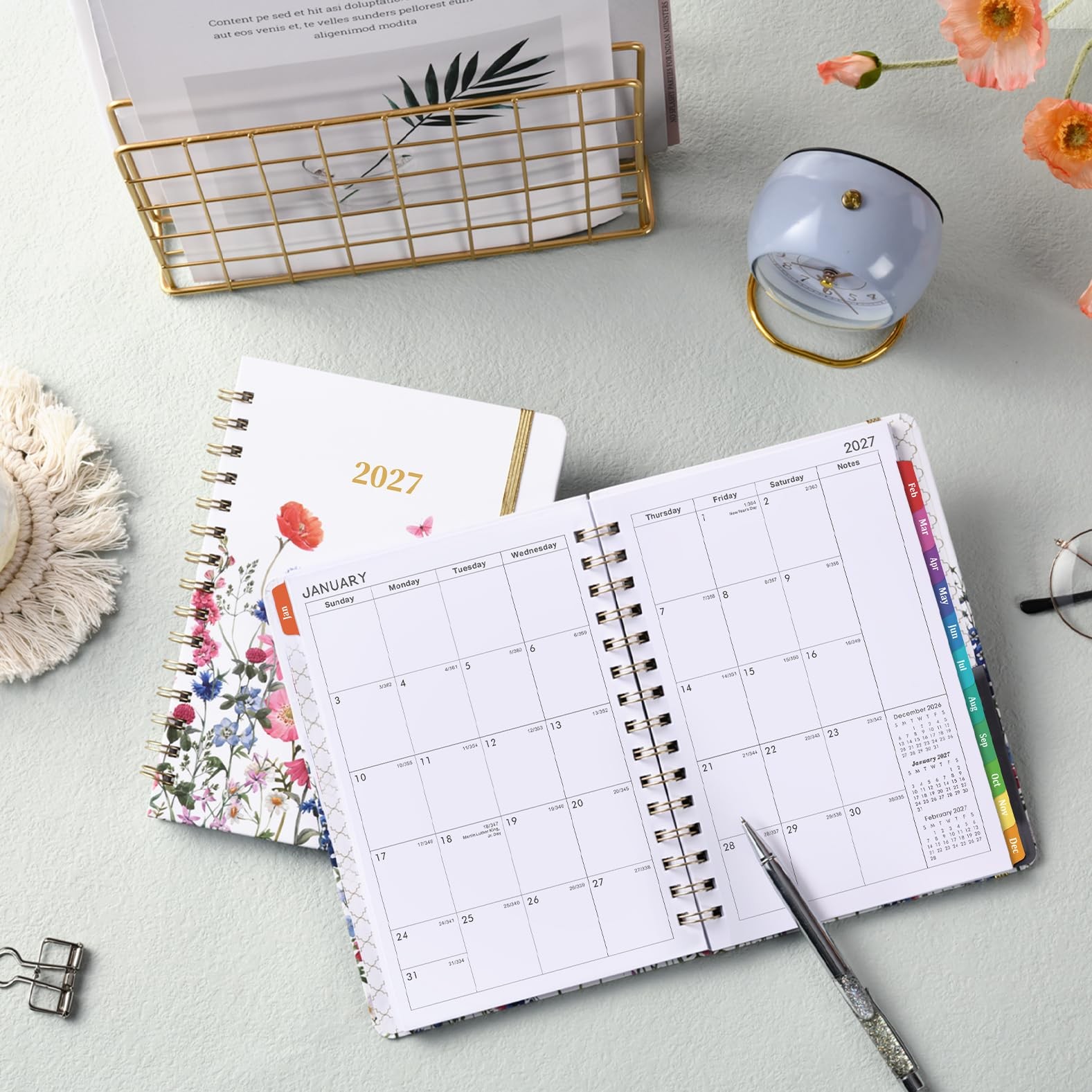 2027 Planner – 2027 Planner Weekly and Monthly, Jan 2027 – Dec 2027,2027 Cale…