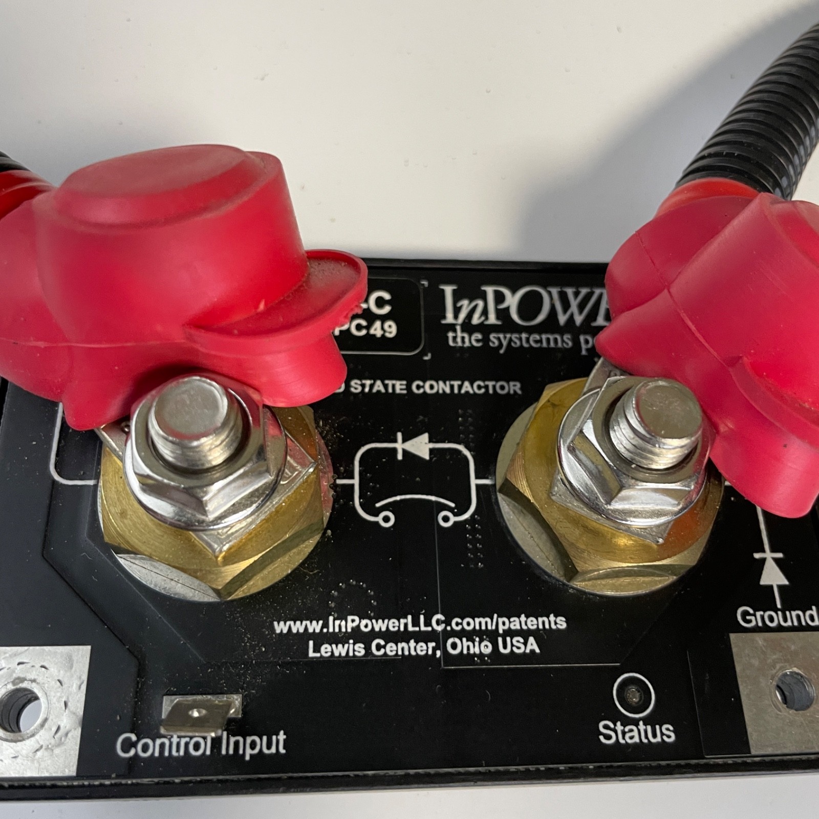 InPower LVD20-200-C 200A Low Voltage Disconnect Contactor w Cables Lugs 12V