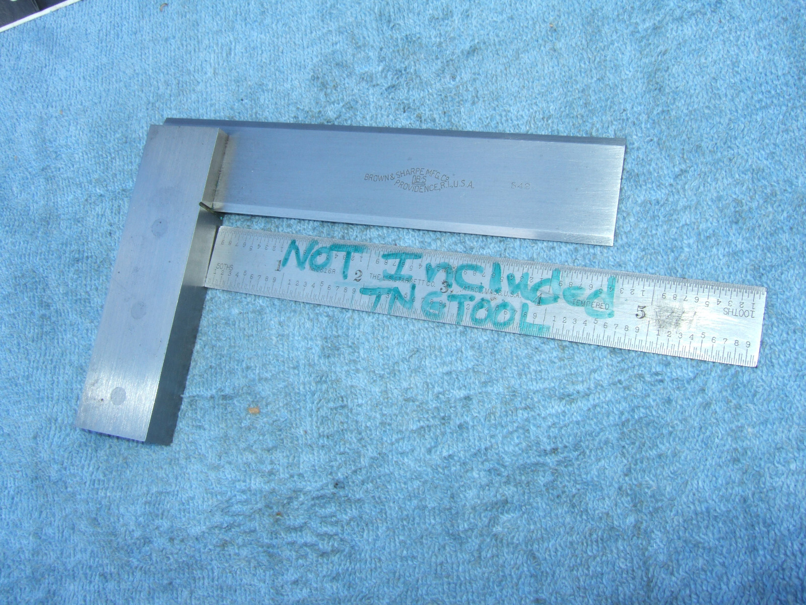BROWN&SHARPE #542 VINTAGE 4-1/2″ MASTER 2B SQUARE MACHINIST TOOLMAKER USED CLEAN