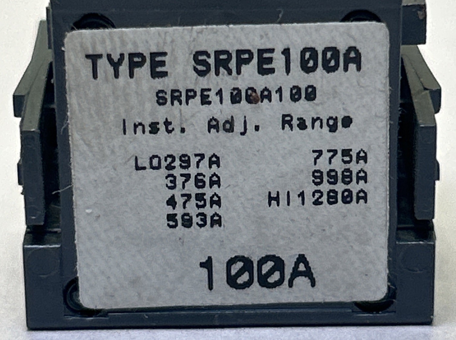 GENERAL ELECTRIC,SRPE100A100,RATING PLUG 100A