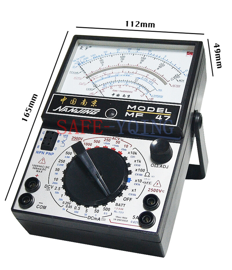 Electrical MF47 Current Resistance AC/DC Volt Testing Pointer Multimeter New