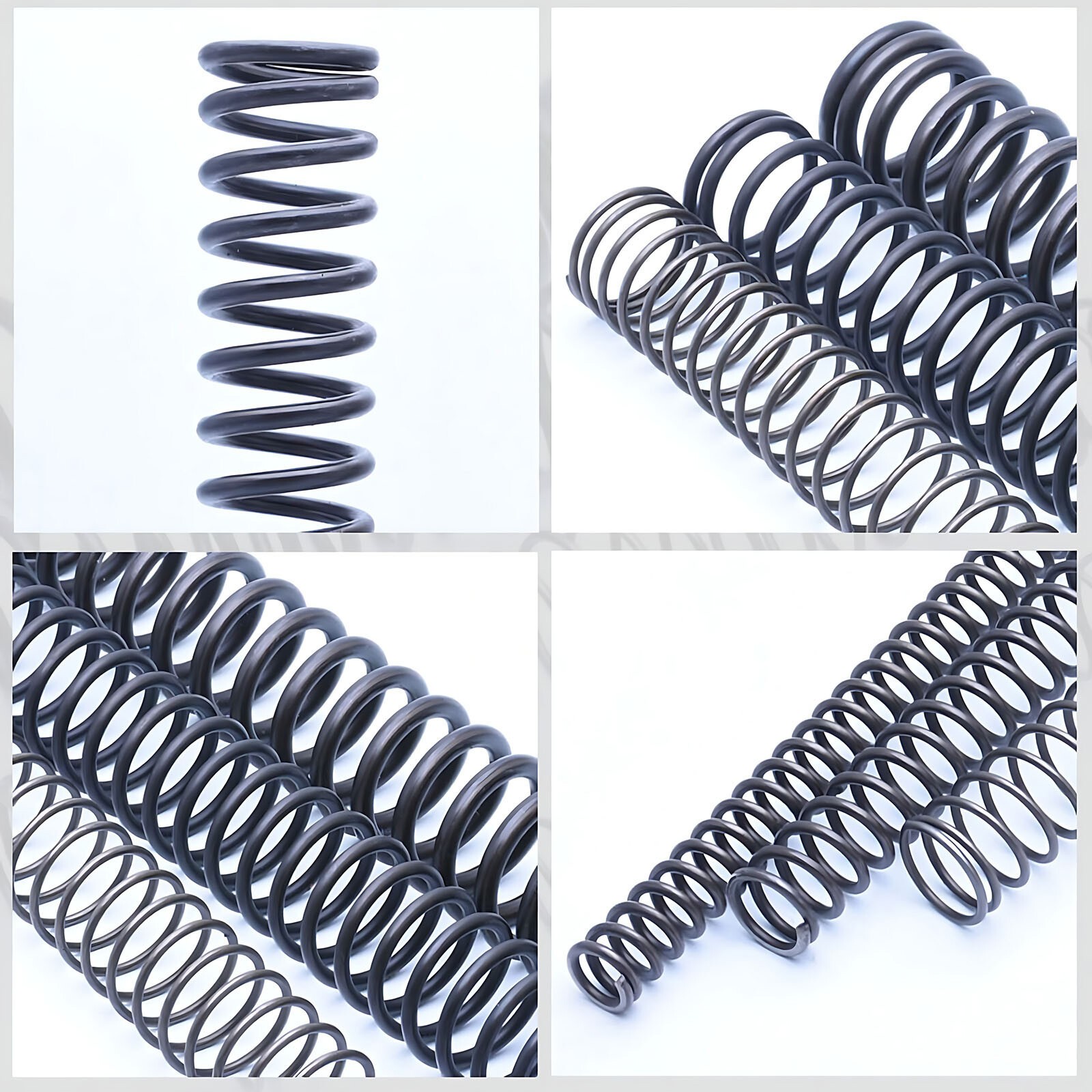 0.3-6mm Wire Dia Black Spring Steel Compression Spring Length 305mm Small Spring