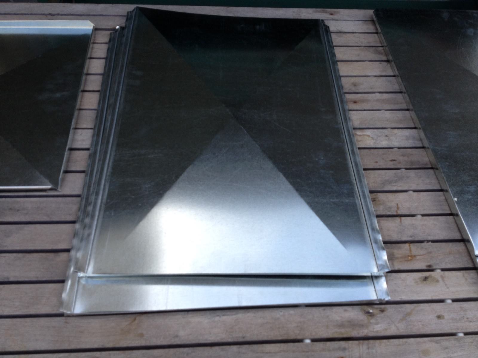 SUPPLY AIR DUCT PLENUM 16 X 14 X 12 LONG W/12 Hole GALVANIZED STEEL 26 GAUGE