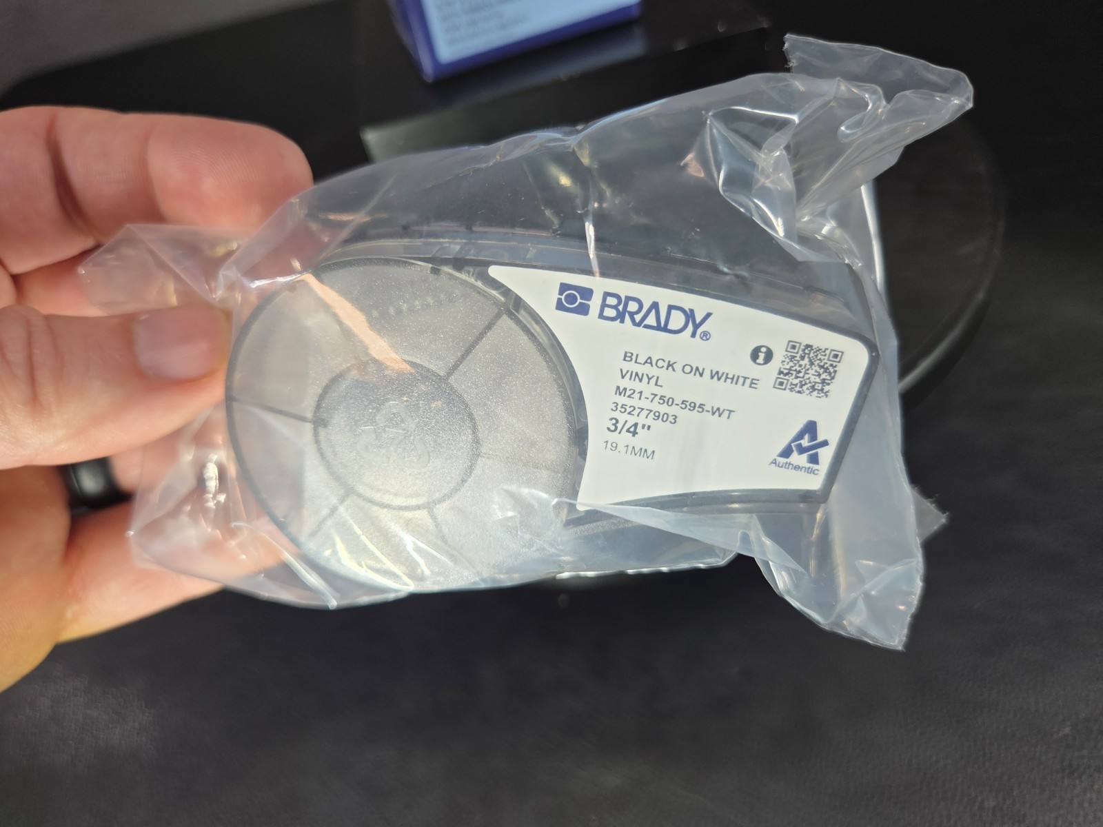 (QTY 1) Brady Print Cartridge M21-750-595-WT Indoor/Outdoor ID NEW! FAST SHIP!💨