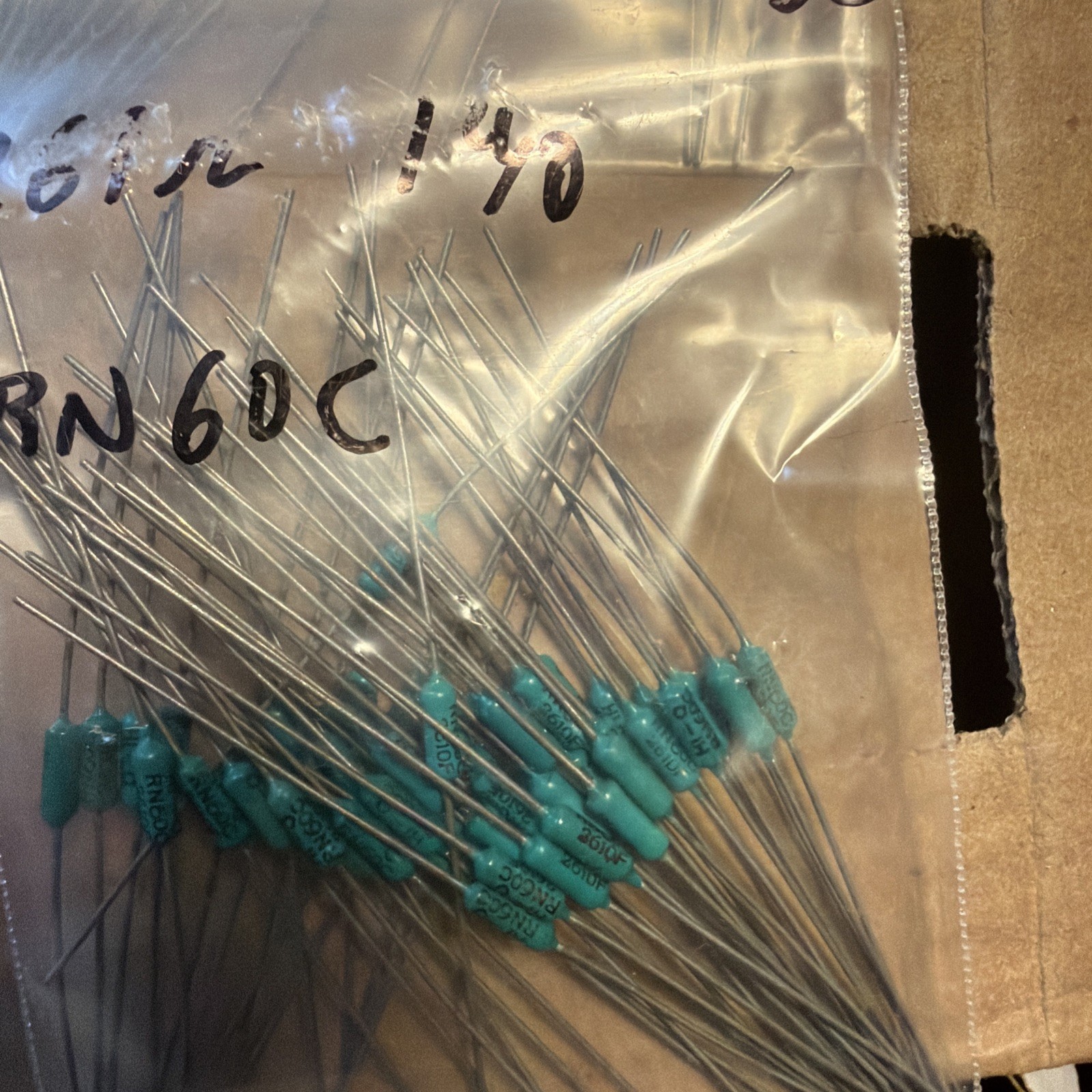 450pc Group Lot Of RESISTORS Dale & Other Mfg Look At Pictures New & Used #8