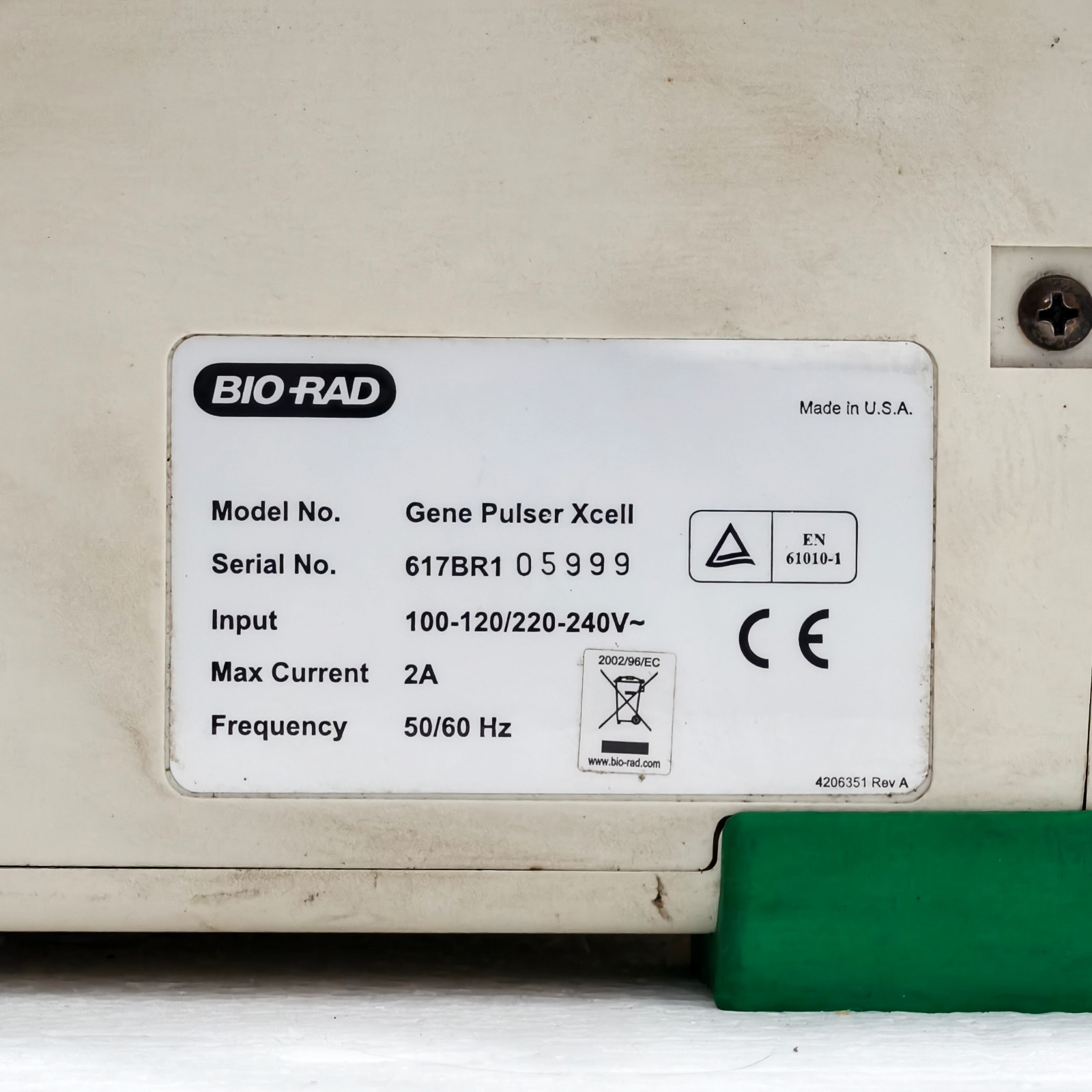 Bio-Rad GenePulser Xcell Electroporation Instrument with PC Module and CE Module