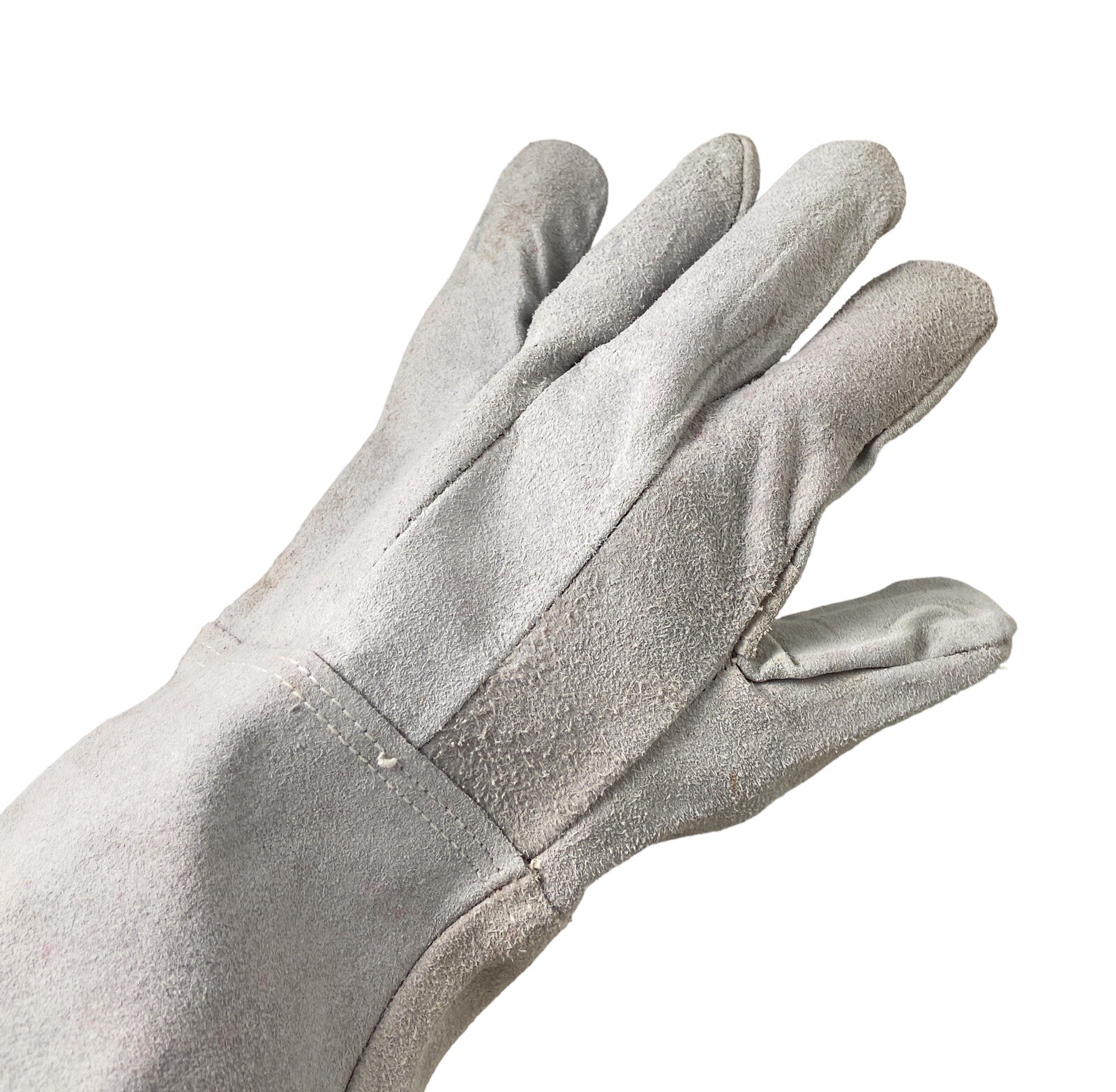 ☀️17 Inch Industrial Welding Gloves Heat Resistant Cow Split Leather BBQ Gloves