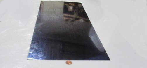 Blue Tempered Spring Steel Shim 0.050″ x 12.375″ x 24″ Length