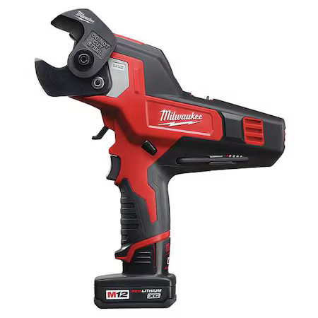 Milwaukee Tool 2472-21Xc M12 600 Mcm Cable Cutter Kit, Cordless, M12 Xc 3.0Ah