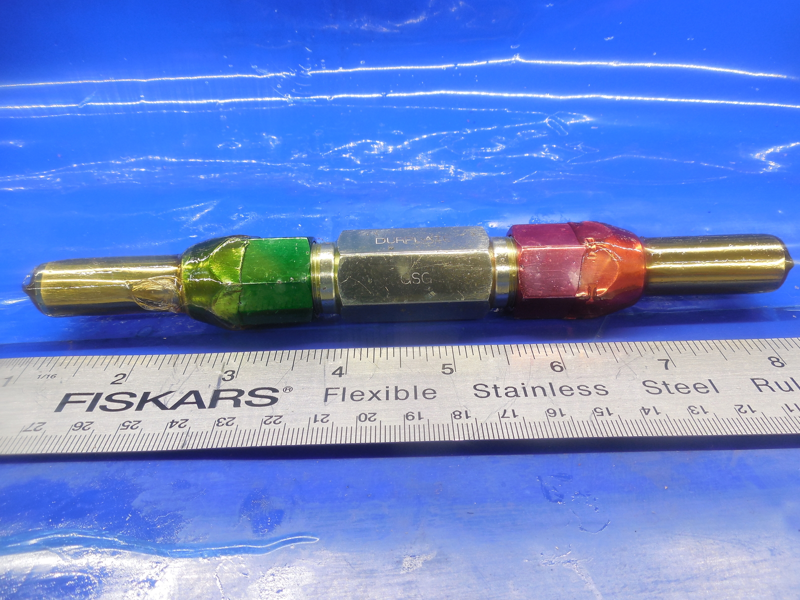 12.100 & 12.500 CLASS X SMOOTH PIN PLUG GAGE GO NO GO 12.0 12.50 MM .5000 -.0079