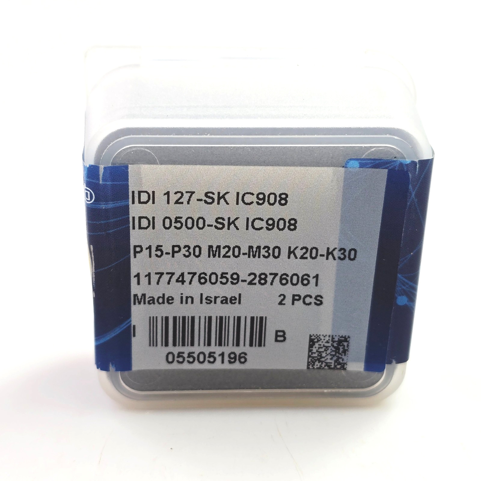 Iscar 0.5″ (12.7mm) IDI 0500-SK IC908 IDI 127-SK Carbide Drill Inserts (2 pcs)