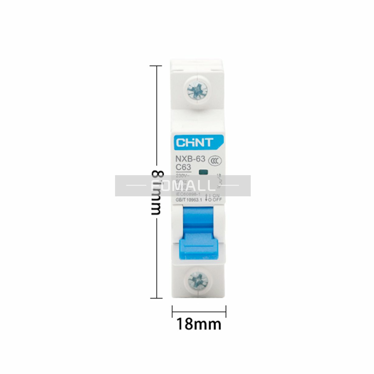1Pcs New For CHNT Air switch circuit breaker NXB-63 C63 1P 63A