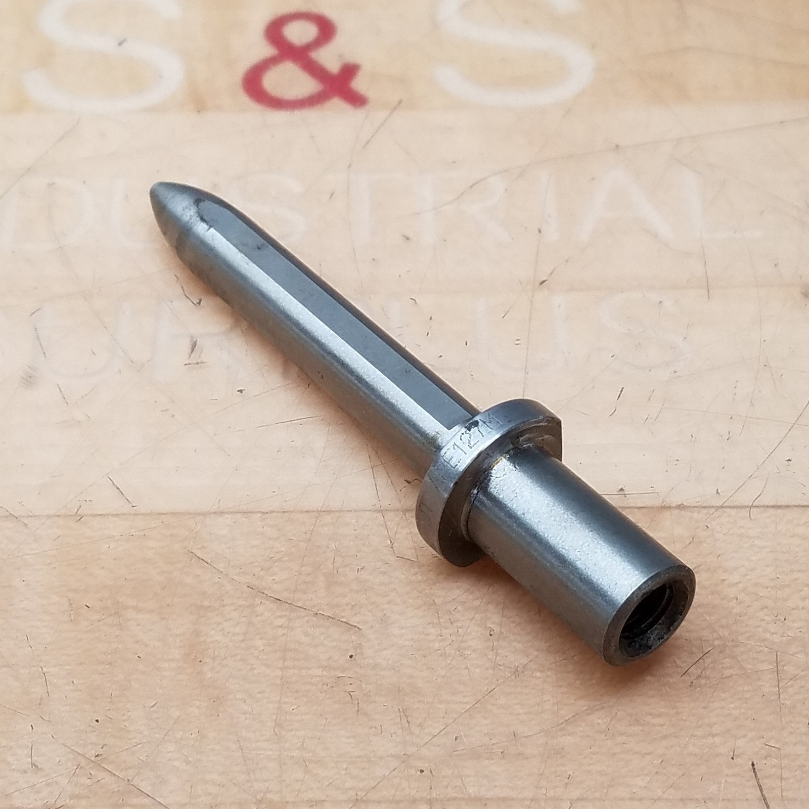NAAM APE127M Locating Pin, 5/8″ Base OD, 1/2″ Shaft OD, 4.600 OAL – USED