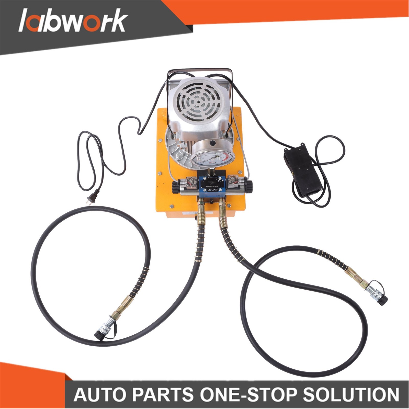 Labwork 10000 PSI Double Acting Hydraulic Pump 8L 0.7L/min 750W 110V