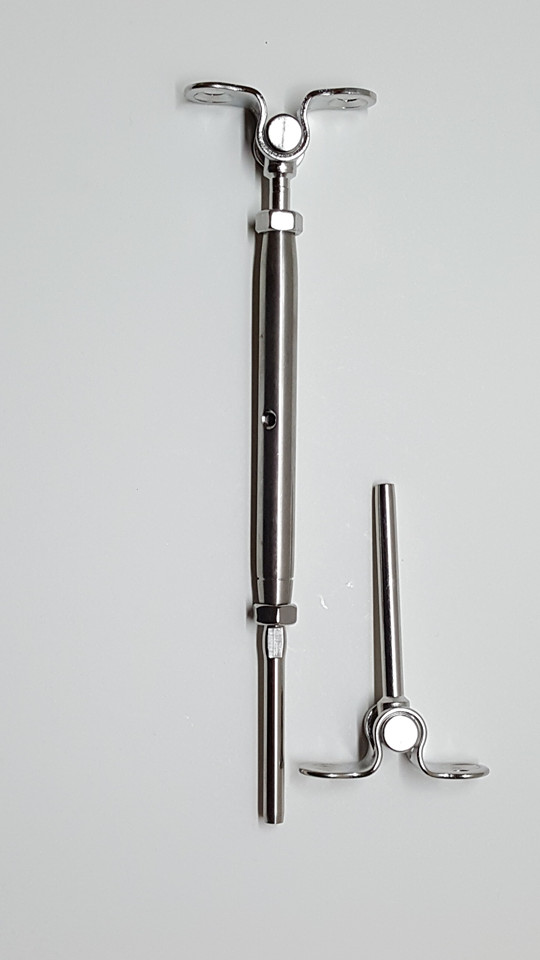 T316 Stainless Steel Tensioner Set for Cable Railing Deck Toggle 1/8″