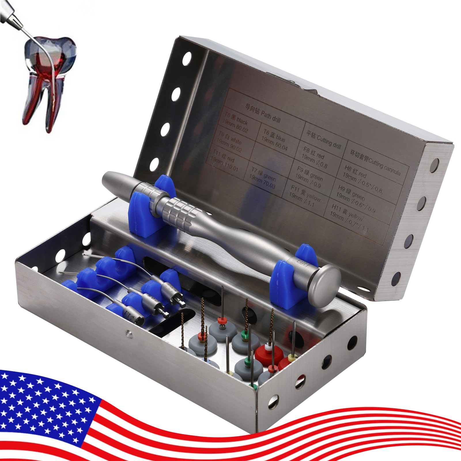 Estilo NSK Dental Pieza mano LED alta velocidad Pana MAX EK LED 3 vías 2HOLE YBB
