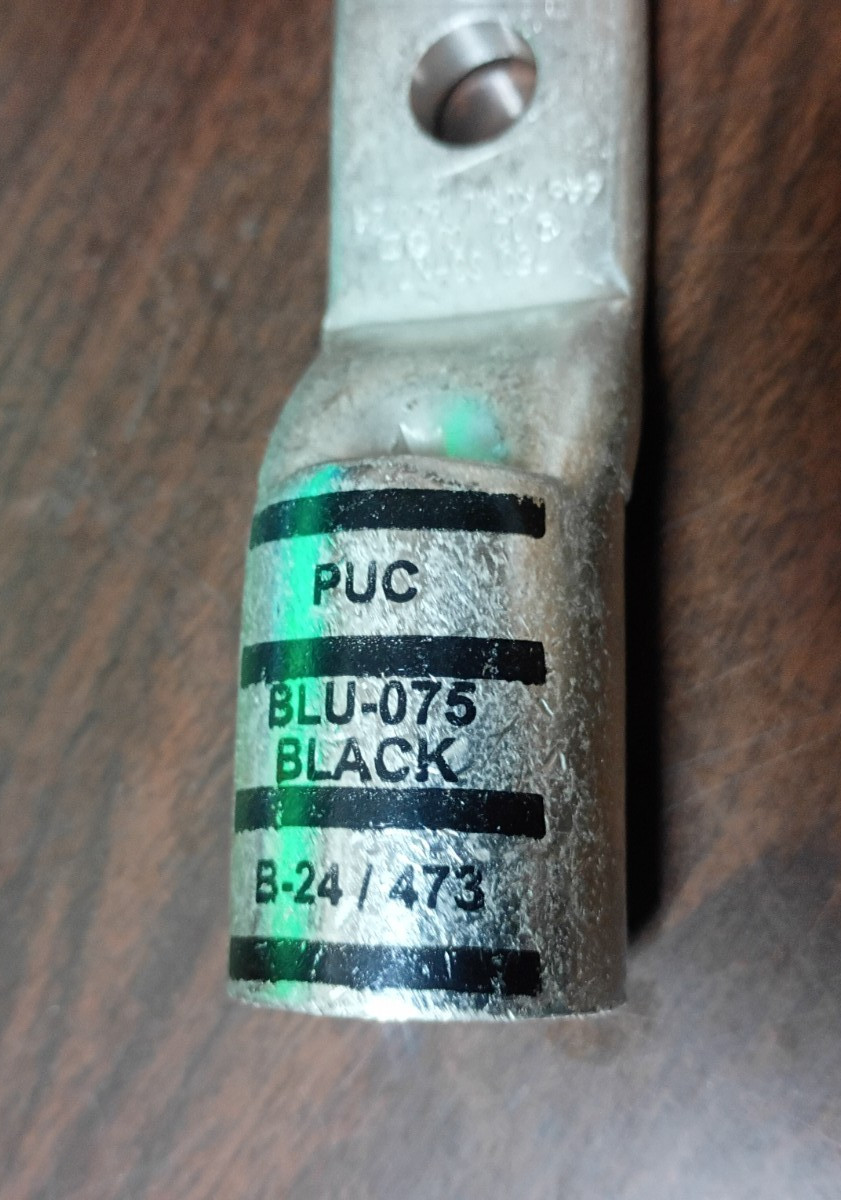 PENN-UNION BLU-075S3-NT COMPRESSION LUGS 750 kcmil 1/2″ STUD NEW BOX OF 6 EACH