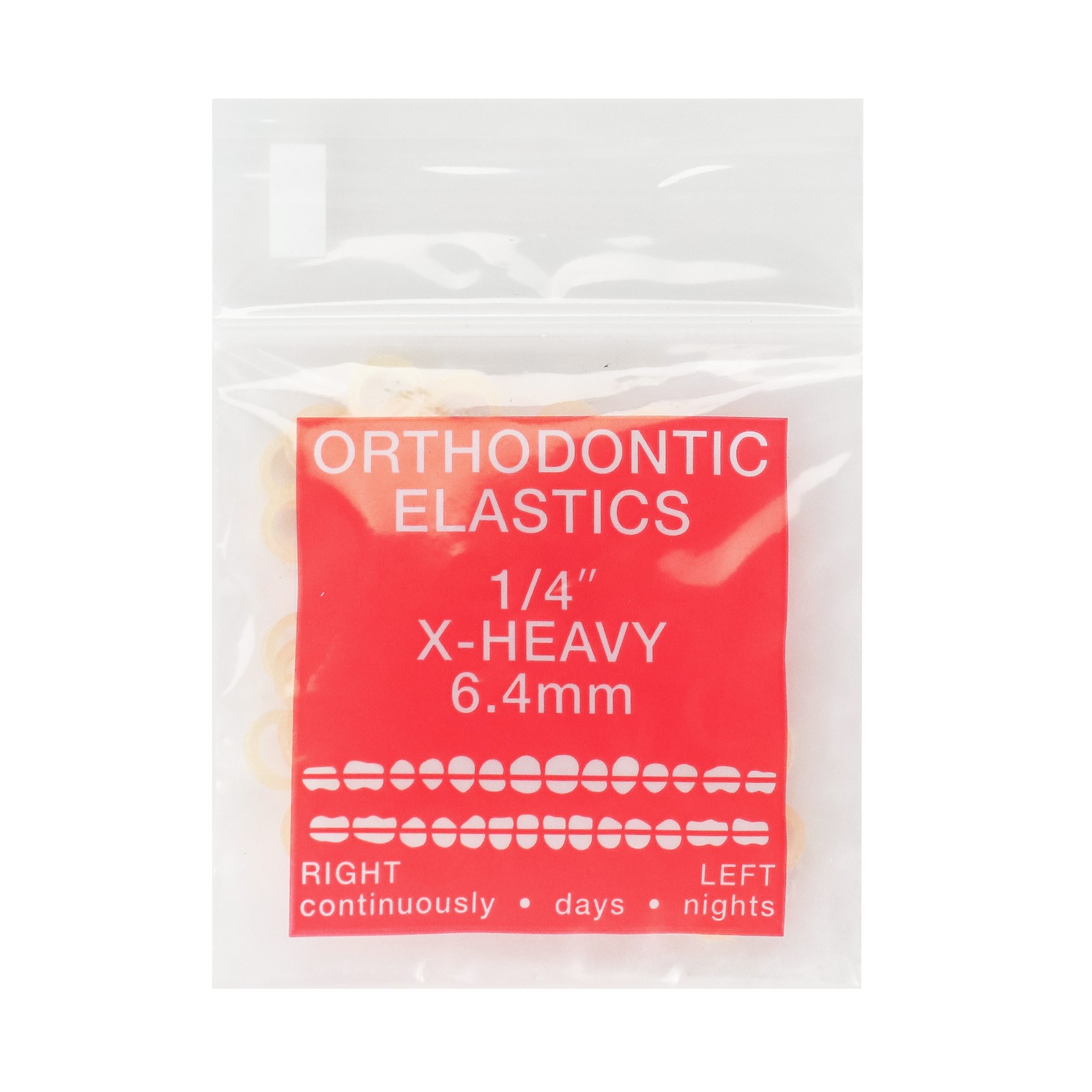 Dental Ortho Elastics Latex Braces Extraoral Orthodontic Rubber Bands 100pcs/bag