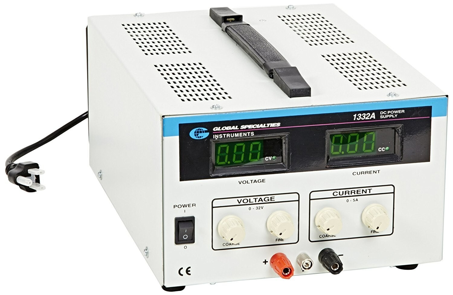 Global Specialties 1332A DC Power Supply 0-32V, 5A NOS