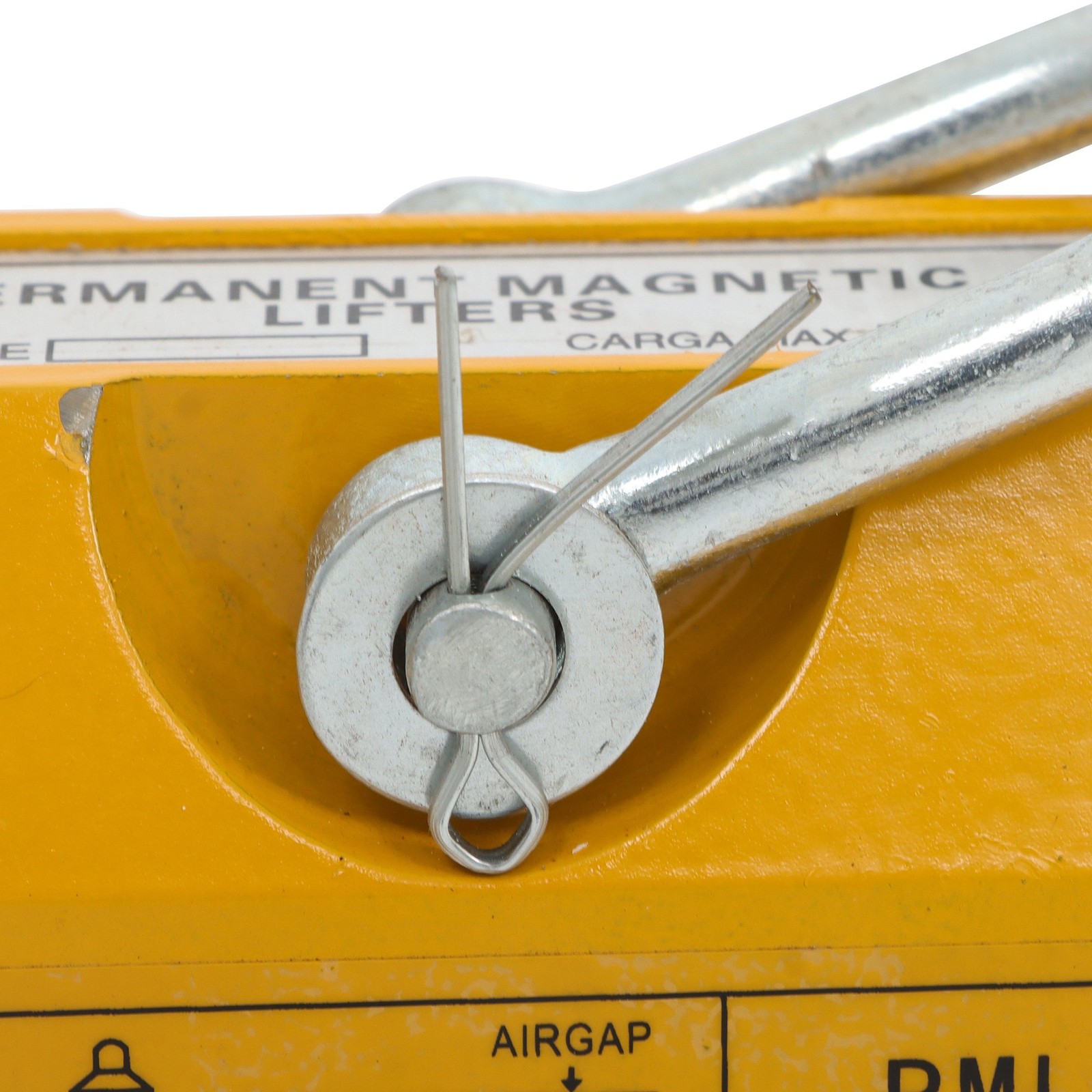 440lbs/200kg Permanent Magnetic Lifter 2.5 Safety Factor Yellow Lifting Magnet