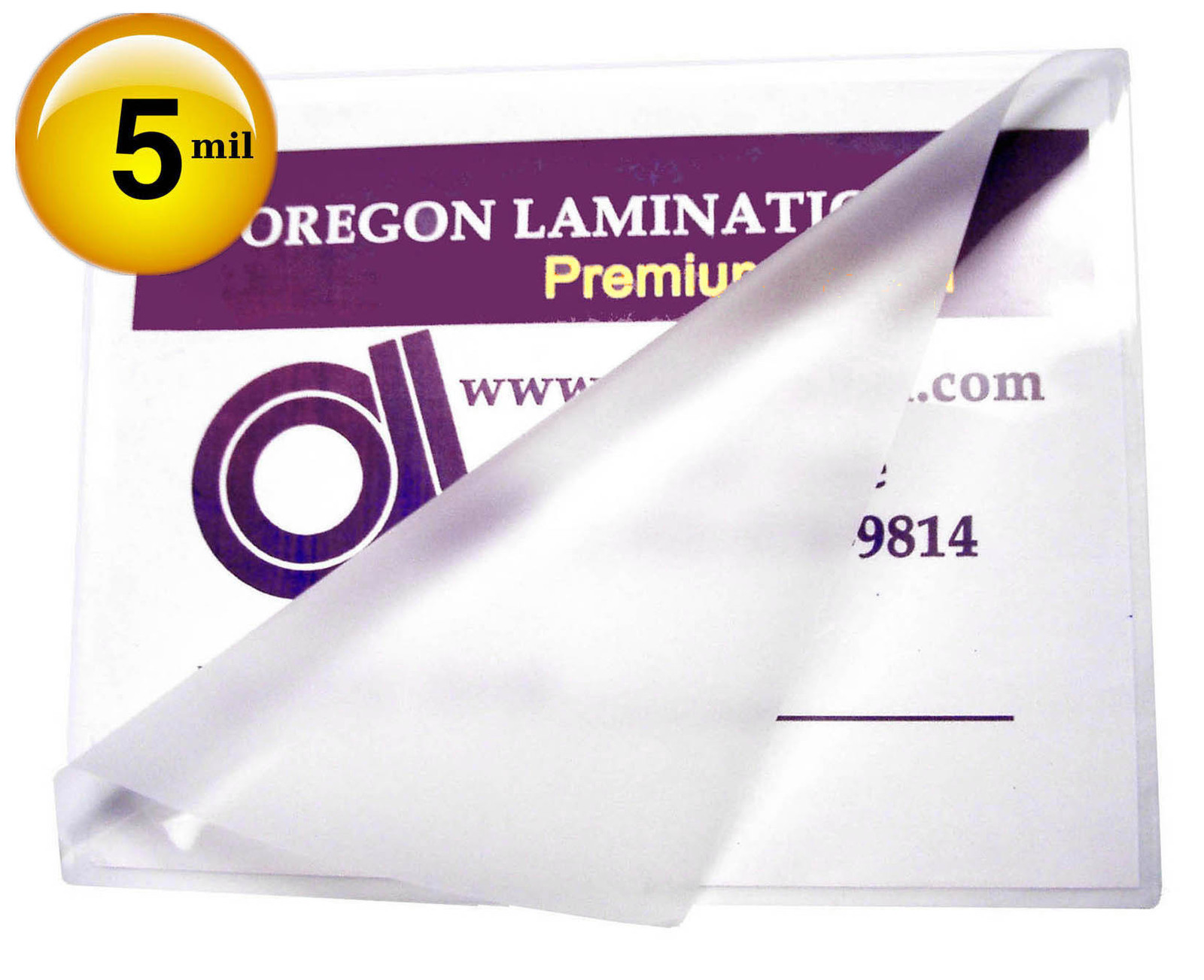 500/pack File Card size 5 Mil Hot Laminating Pouches 3-1/2 x 5-1/2 Clear 3.5×5.5