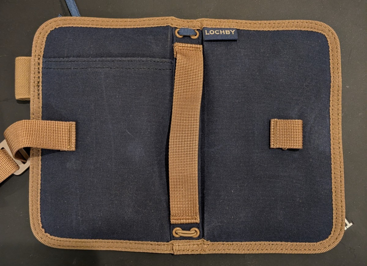 Lochby Mini Field Journal Nautical | Water Resistant Wax Canvas Cover