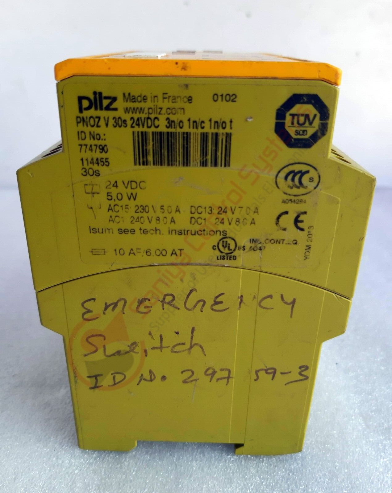 PILZ PNOZ V 30S 24VDC 3N/0 1N/C 1N/0 T SAFETY RELAY 774790