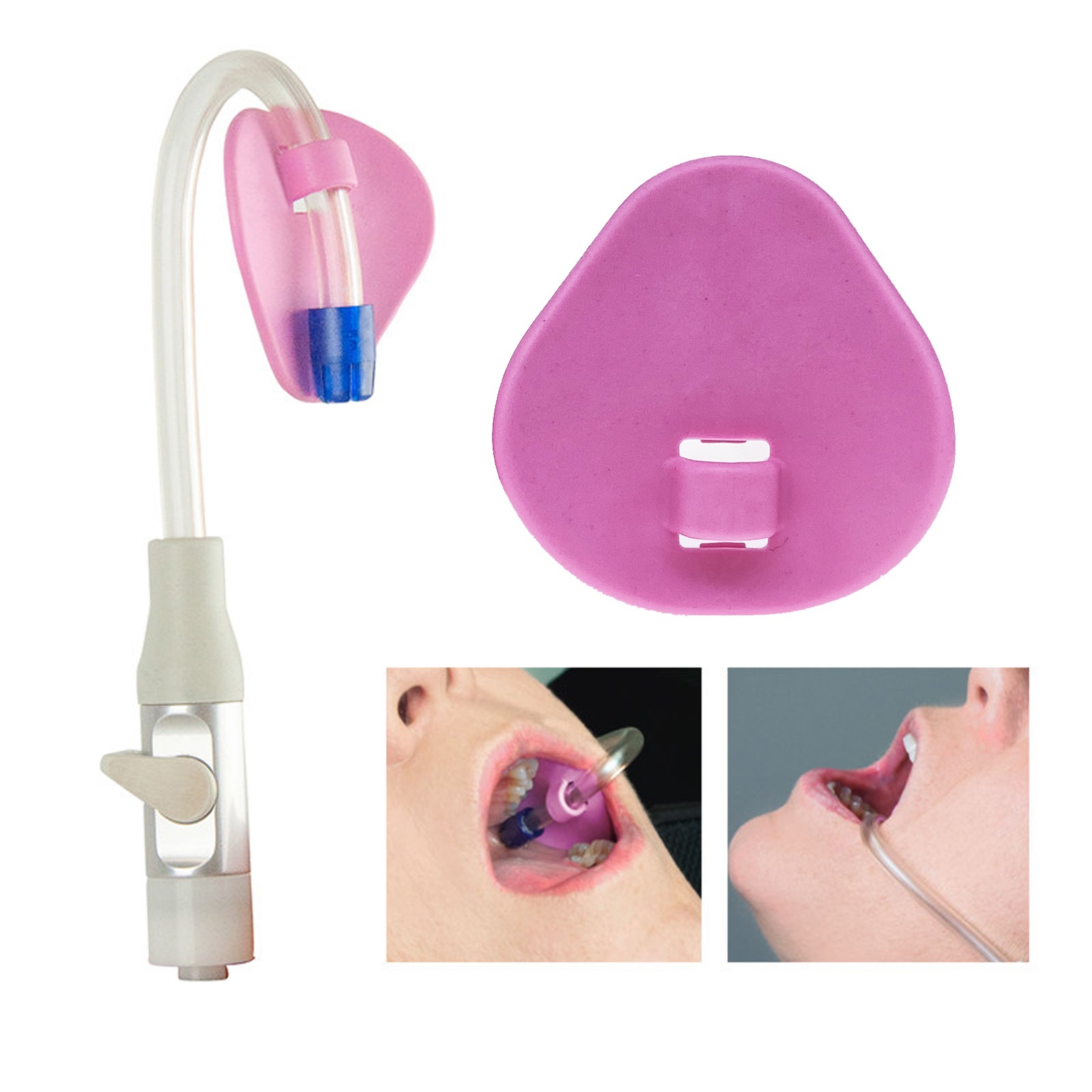 50pcs/Bag Dental Suction Tube Holder Tube Saliva Ejector HVE Tube Positioner
