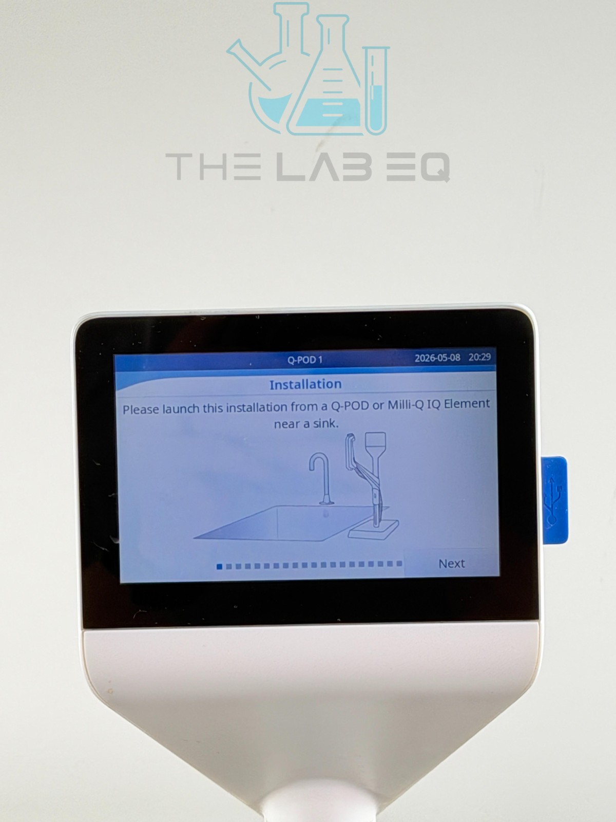Milli-Q IQ 7000 Ultrapure Water Purification System with Q-POD, 90 Day Warranty
