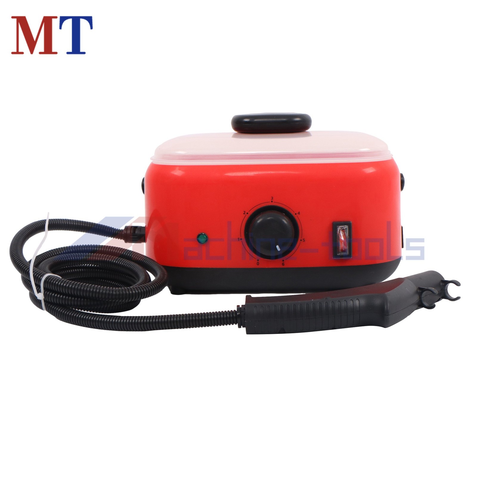 Adjustable Steam Cleaner 2500W Portable for Concrete Stains&Graffiti CleaningRed