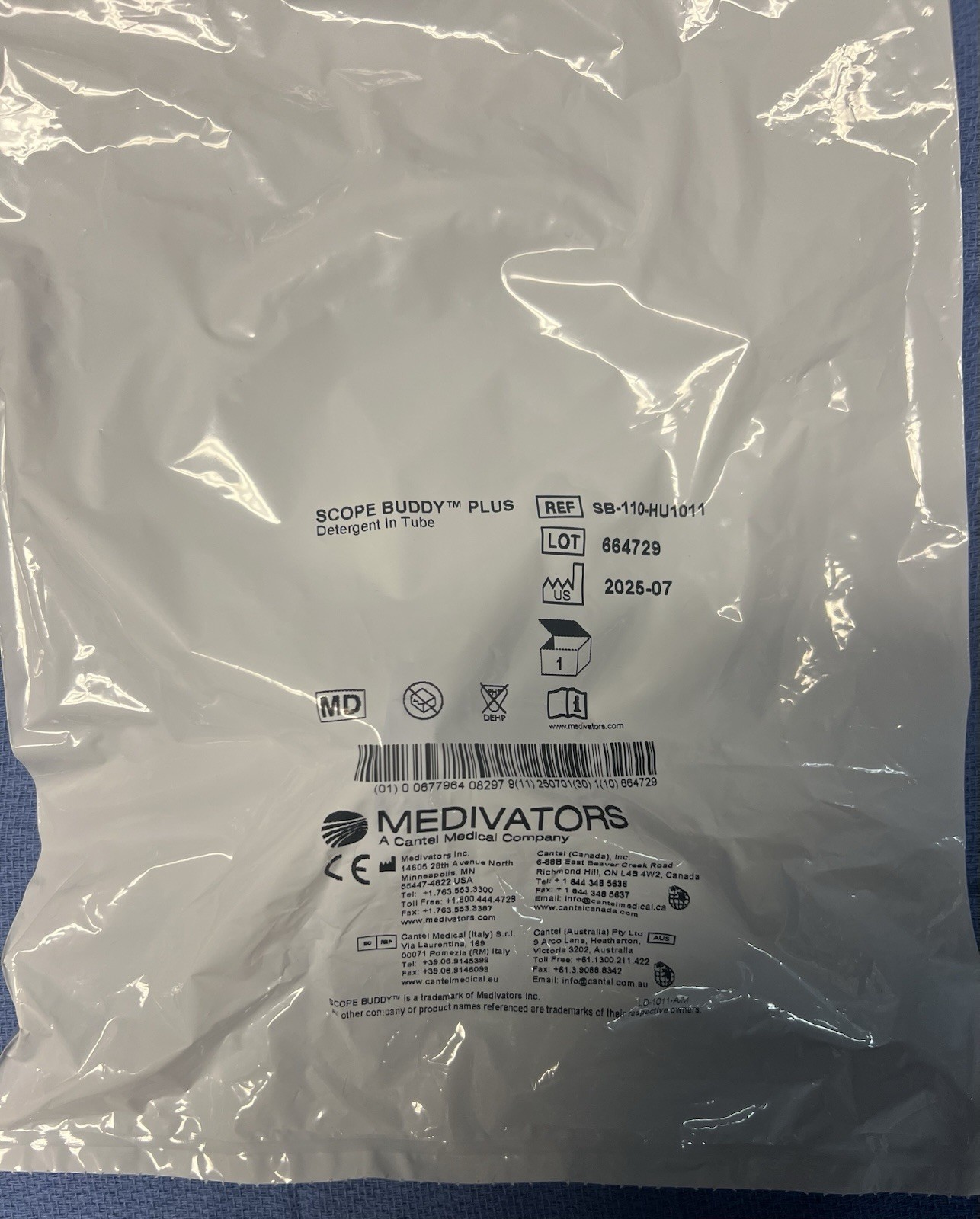 MEDIVATORS SCOPE BUDDY PLUS Detergent In Tube SB-110-HU1011 – 1 Unit, Free Ship