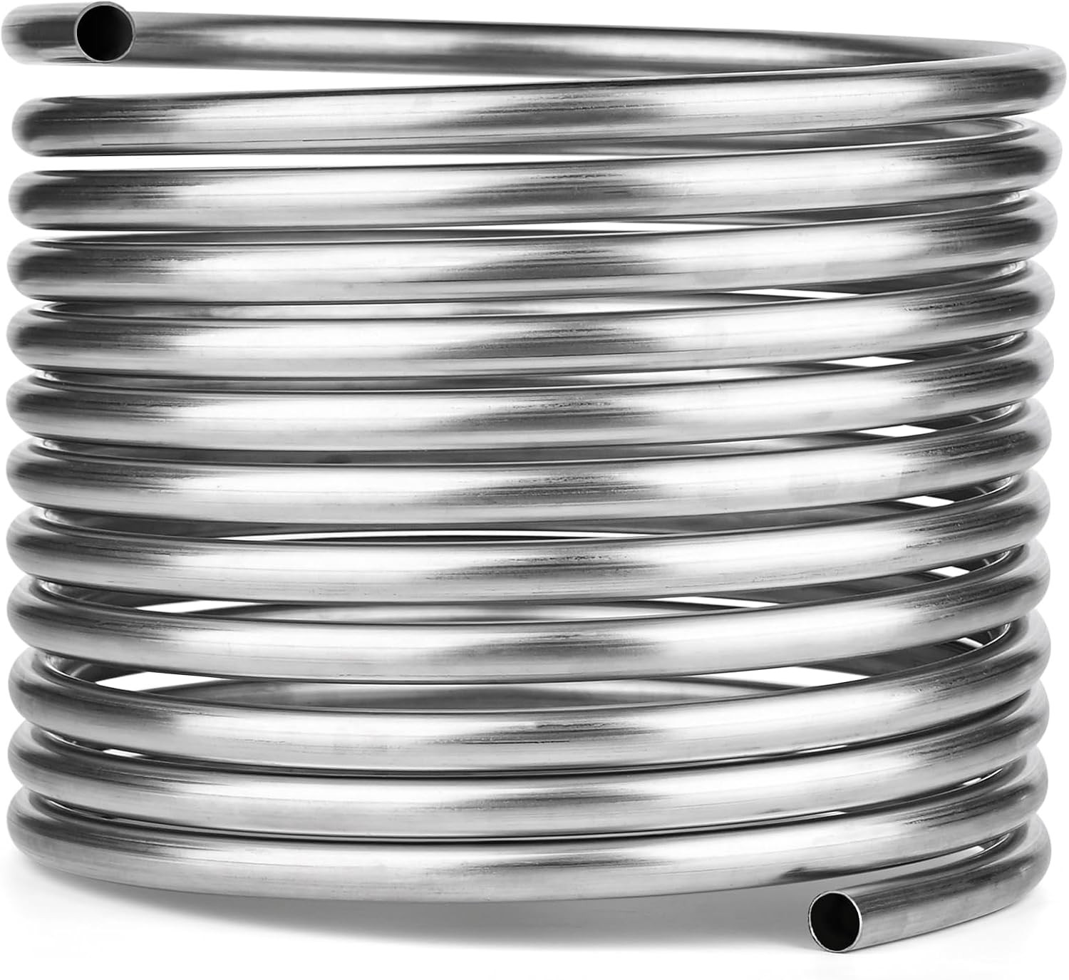 304 Stainless Steel Coil Tubing 1/2″ OD X 25Ft Length, Metal Tubing for Industri