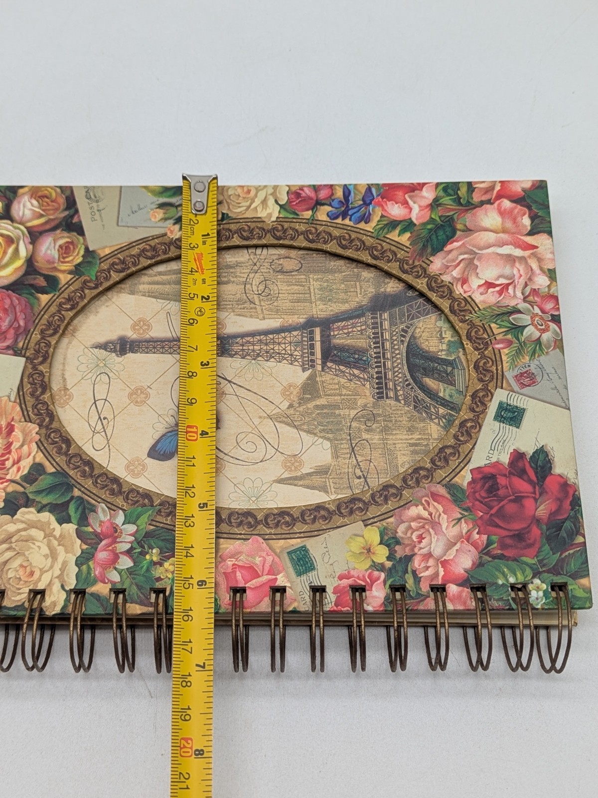 PUNCH Studio Floral Paris Cutout Embellished Notebook Journal 8.25″ x 6.5″