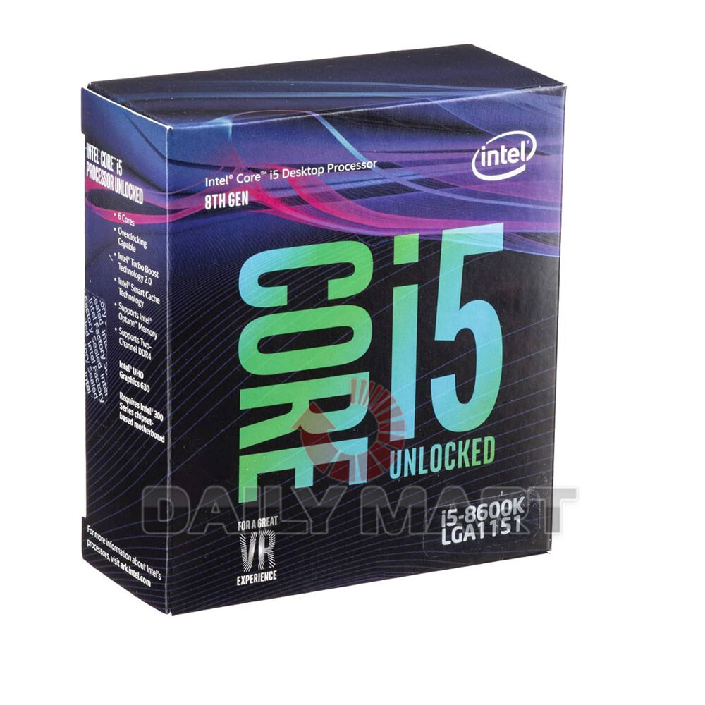 New In Box INTEL Core i5-8600K 3.6GHz LGA 1151 CPU