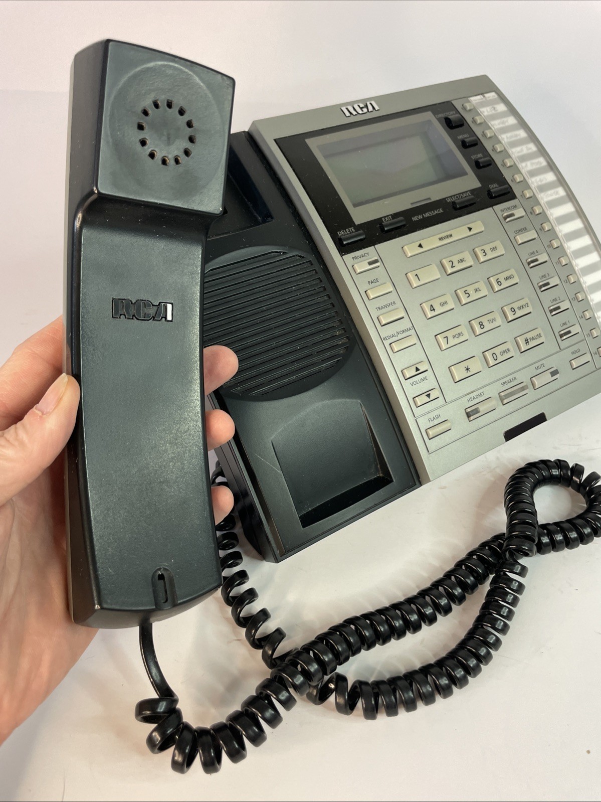 RCA Executive Series 4-Line Phone 25414RE3-A Office Intercom Speakerphone