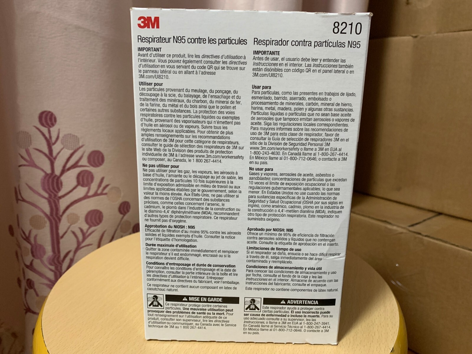 3M 8210 N95 Particulate Respirator Mask 19 Masks/Pack EXP 02/2027 PPE Authentic