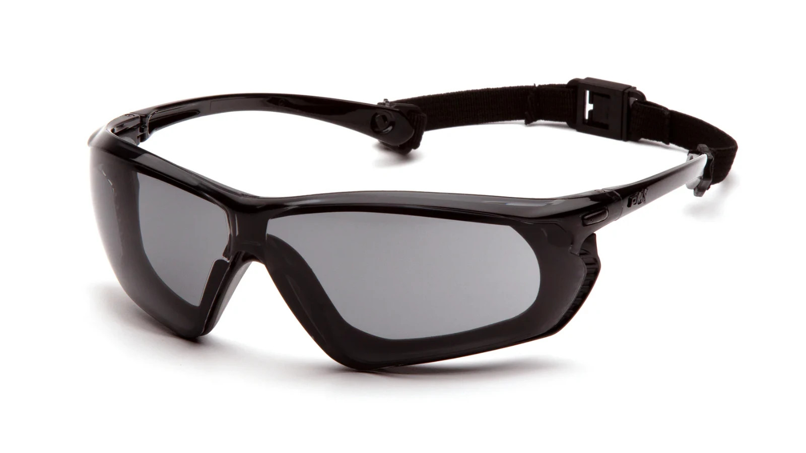 Pyramex Crossovr Safety Glass, Anti-Fog Lens w/ Rubber Gasket and Strap