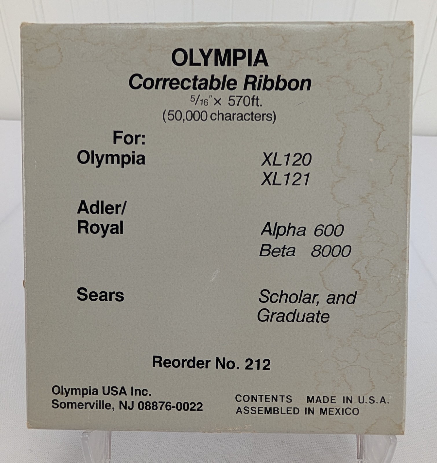 Olympia Correctable Film Fabric Ribbon Carbon Ribbon C Lot XL120 XL 121 212-213