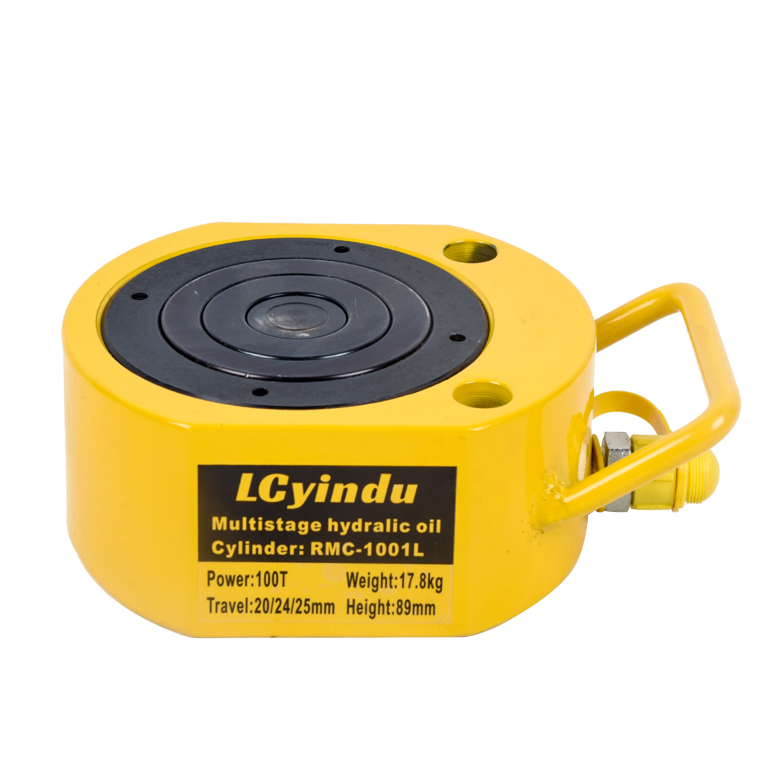 10T-100T Single Acting Multi-Section Hydraulic Jack 0.98″-2.72″ Stroke Portable