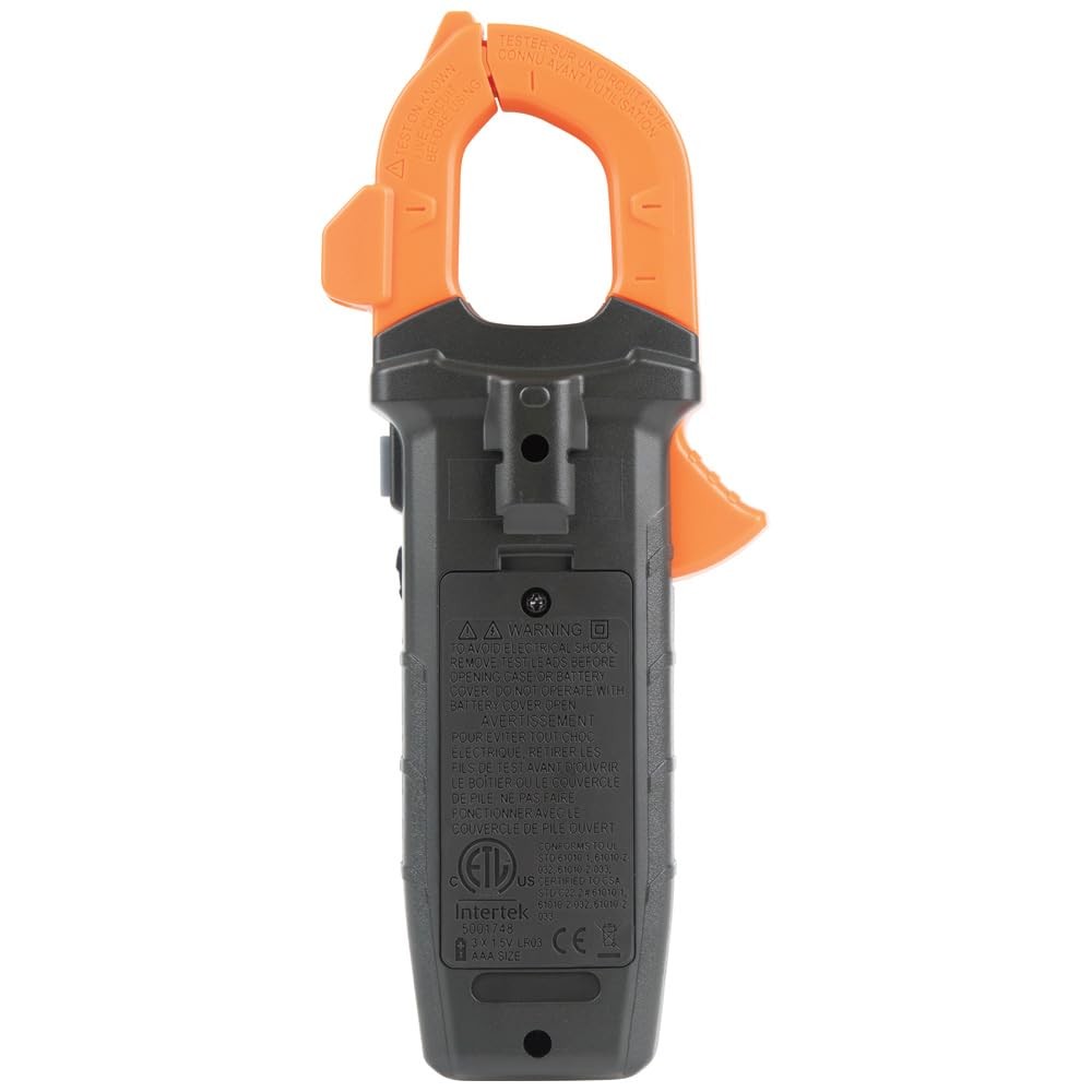 CL390 AC/DC Digital Clamp Meter Auto-Ranging 400 Amp NCVT Tester Hi-Viz LCD