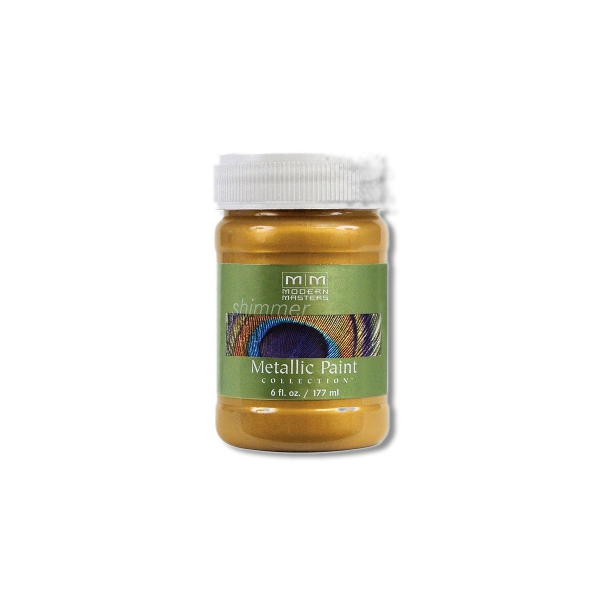 Modern Masters Shimmer Satin Iridescent Gold Water-Based Metallic 6 oz ME19406