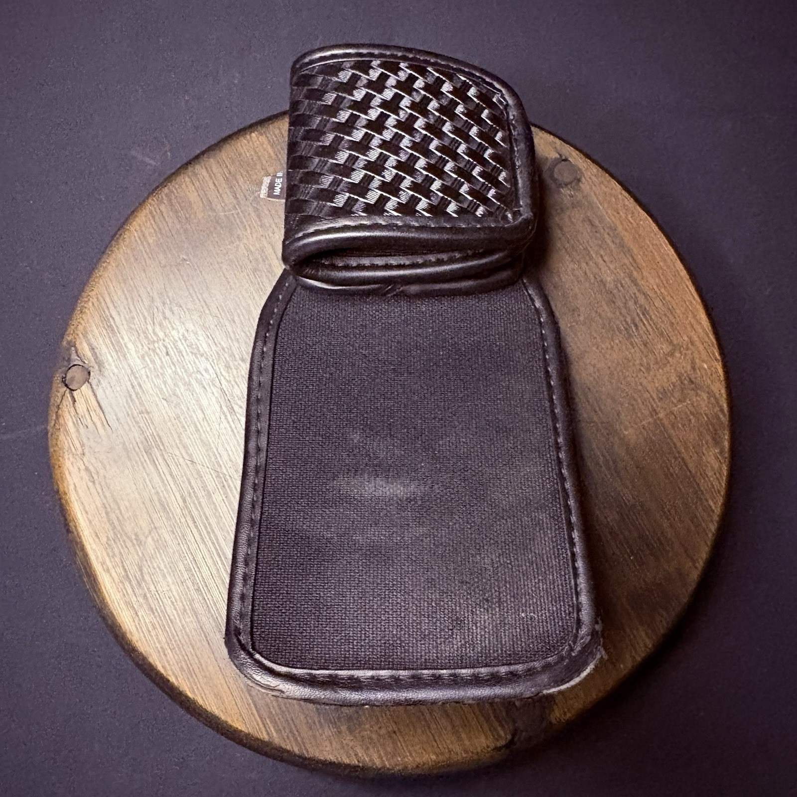 Bianchi Universal Radio Holder Swivel Back Accumold Elite Leather Basket Weave